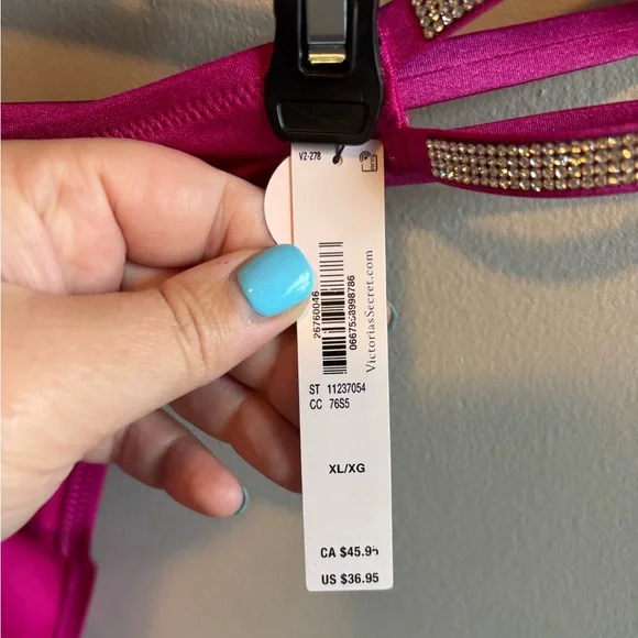 Double Shine Strap Brazilian Bikini Bottom - Picture 4 of 6